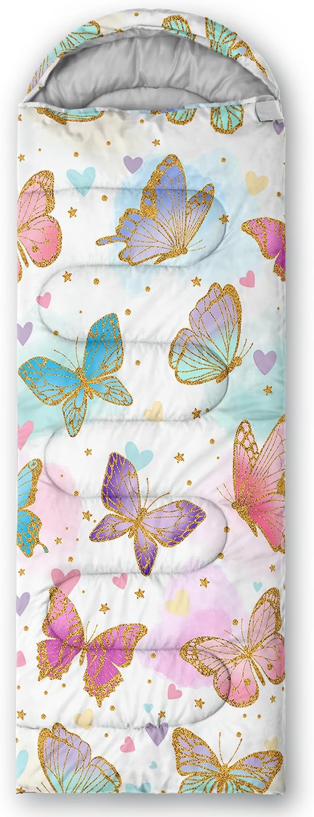 Axolotl Blue Gamepad Sleeping BagWaterproof Lightweight Gaming Sleeping Bag Game Console Camping Bag for Boys TeensWarm and Cool Weather Green Portable Sleeping Bag for Camping Outdoor Indoor