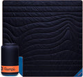Rumpl Original Puffy 2-Person Blanket for Camping and Outdoors Midnight Blue
