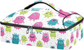Casserole Carrier Colorful Pattern Cute MonstersInsulated Casserole Carrier for Hot or Cold Food Thermal Lunch Tote for Potluck Parties Picnic Beach Fits 9 x 13 Inches Baking Dish
