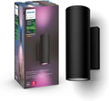 Philips Hue Appear Outdoor Smart Wall Light Black - White and Color Ambiance LED Color-Changing Light - 1 Pack - Requires Hue Bridge - Control with Hue App and Voice - Weatherproof