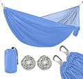 Cornflower Blue Packable Camping Hammock Camping Gear with 2 Tree Straps 114 x 54