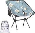 Honeybaby Folding Camping Chair Flowers Dots Camping Chairs Lightweight Portable Chair Outdoor Foldable Chairs for Camping Travel Picnic Beach Hiking