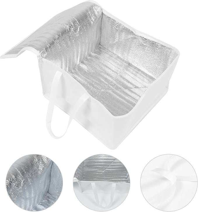 Hemoton Food Bag 16.14X16.14X8.66In Insulated Heat Preservation Tote for Takeout Pizza Outdoor Party Portable Food Storage Bag