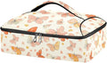 Casserole Carrier Grace Butterflies and Bows PrintInsulated Casserole Carrier for Hot or Cold Food Thermal Lunch Tote for Potluck Parties Picnic Beach Fits 9 x 13 Inches Baking Dish