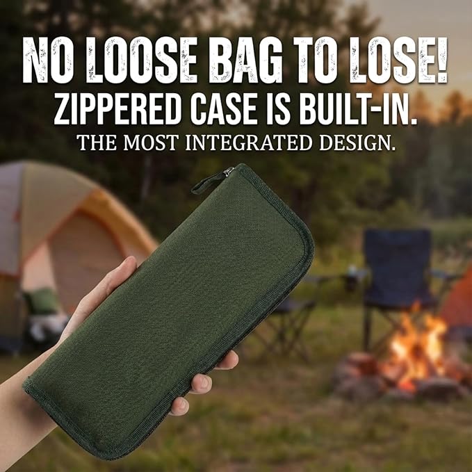 Foldable Backpack Stool for Adults - Portable Folding Stool with 350lb Capacity 900D Oxford Fabric &amp Durable Spring-Linked Frame Lightweight at 1.3lbs for Camping Fishing Travel (Green)