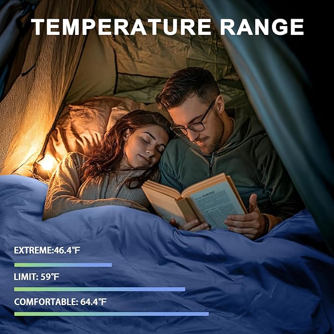 Ultralight Warm Weather Sleeping Bag - Portable Waterproof Compact Lightweight Comfort with Compression Sack - Great for Outdoor Camping Backpacking &amp Hiking