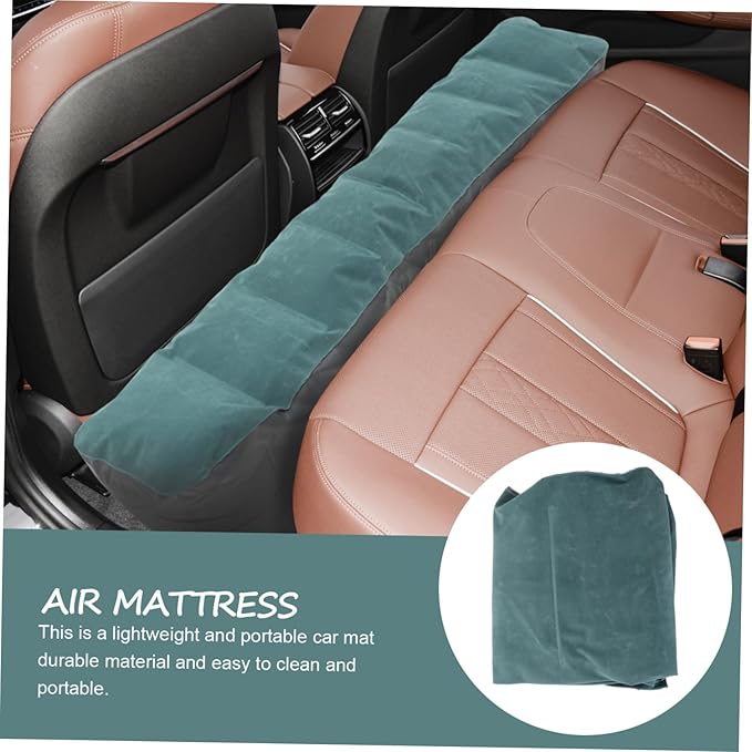 Car Inflatable Air Mattress Lightweight Travel Camping Bed Durable Portable Car Rear Sleeping Pad for SUV Models Random Color
