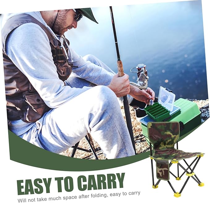 Outdoor Folding Fishing Stool Material Easy to Assemble for Camping Beach BBQ