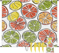 Waterproof Sandproof Beach Blanket 59''×68'' Simply Lemon Polyester Outdoor Picnic Blanket with 4 Stakes &amp Storage Bag for BeachCampingVacation White