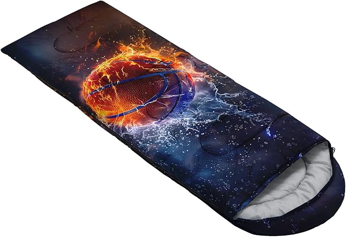 Kids Sleeping Bag for Boys GirlsCheckerboard Cat Print-Lightweight Warm Portable Outdoor Indoor-Waterproof Cold Weather Resistant Sleeping Bag for Camping Hiking