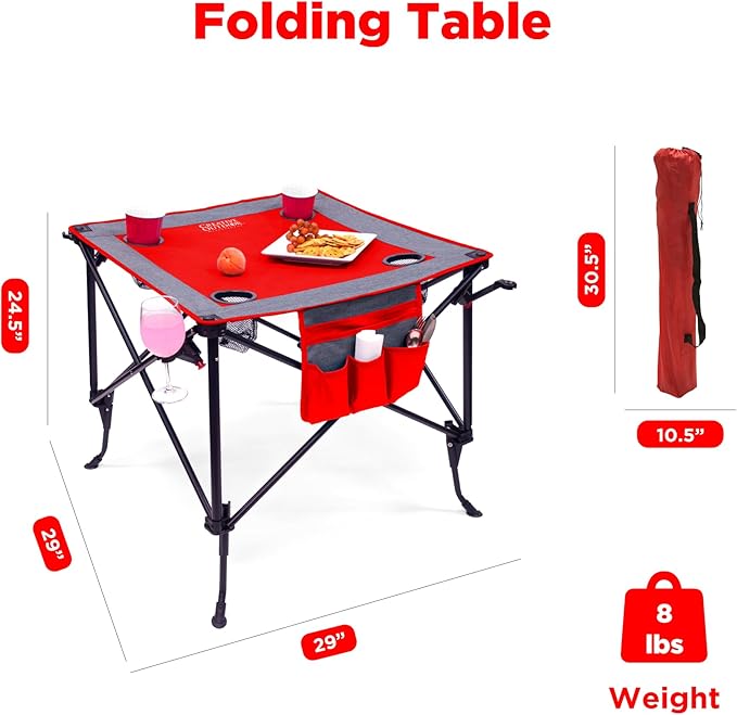 Creative Outdoor Folding Wine Table | Portable | Camping Beach Picnic &amp Patio