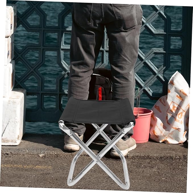 Happyyami Packable Camp Chair Quick Open Portable Aluminum Stool Carry Bag Outdoor Capacity