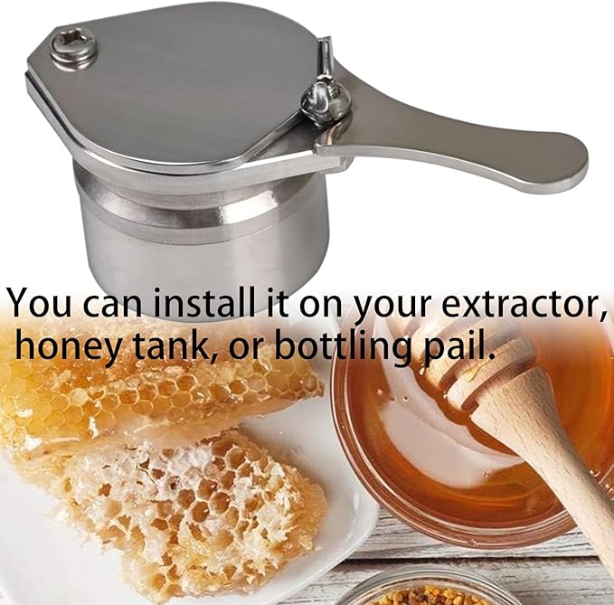 Metal Honeys Dispensing Taps Stainless Steel Extractor Tool Extractor Tap for Beekeeping and Harvesting Honeys Valves