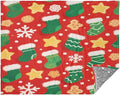 Throw Blankets For Couch Merry Christmasgreen Christmas Stockings Girl Throw Blanket 50 x 70 Inch