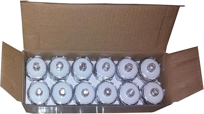 Bright LED Floral Tea Light Submersible Lights for Party Wedding (Red 20 Pack)
