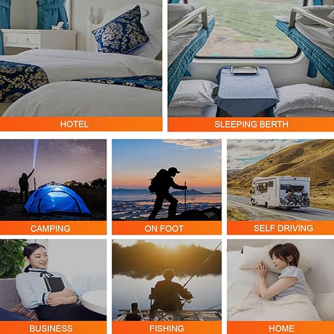 Double Heating Sleeping Bag 6 Heating Zones Multi USB Power Supported Detachable Heating Pads with Portable Bag