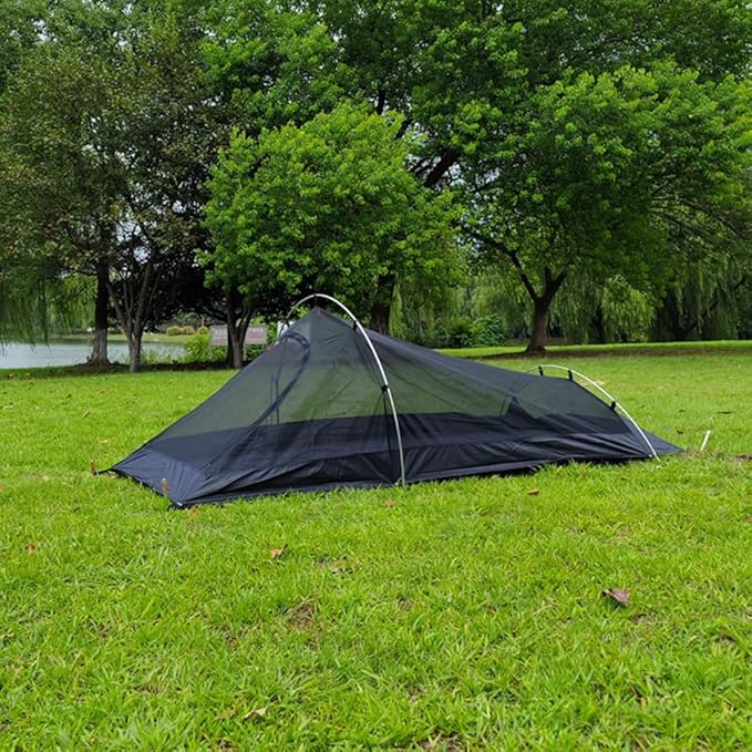 Mesh Backpacking Tent Trekking Pole Tent1 Person Aluminum Pole Camping TentOutdoor Net