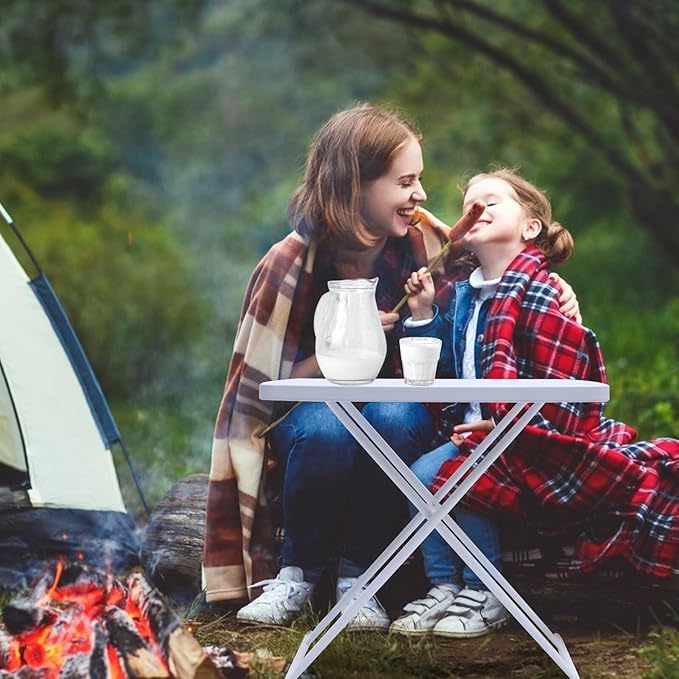 Folding Dining Table Portable Folding Table Plastic Outdoor Desk Lightweight for Camping Picnic and Home Use