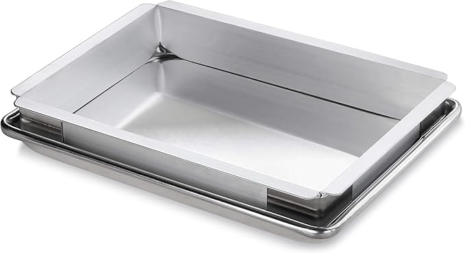 New Star Foodservice 42597 Aluminum Sheet Bun Pan Extender 9 x 13 inch (Quarter Size)