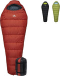 Teton LEEF Lightweight Mummy Sleeping Bag for Camping Hiking Backpacking Cold Weather Option Compression Sack Included