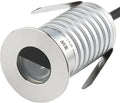 LED In-Ground Well Light - Half-Moon 12V-24V DC IP67 Waterproof Buried Underground LampsOutdoor Landscape LightingWarm White 3000K (3 Watts)