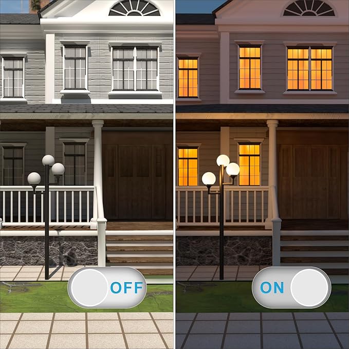 Lightdot 79 Modern Stable Outdoor Lamp Post Light 3-Head Aluminum Pole Lamp with 3000K LED Bulbs Included IP65 Waterproof Heavy-Duty Hardwired Post Light Fixtures for Garden/Yard/Driveway-Brown