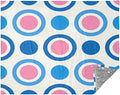 Throw Blankets For Women Trendy Polka Dot Peach Blue Bed Throw Blanket 50x70