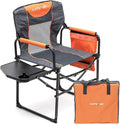 SUNNYFEEL Camping Directors Chair Heavy DutyOversized Portable Folding Chair with Side Table Pocket for Beach FishingTripPicnicLawnConcert Outdoor Foldable Camp Chairs