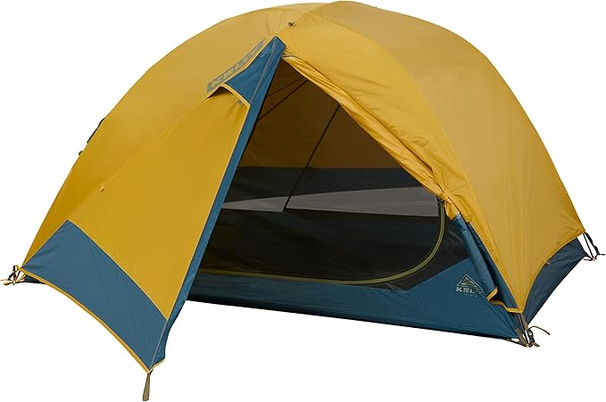 Kelty Far Out Backpacking Tent + Tent Footprint Package 2 or 3 Person Capacity Backpacking Starter Kit and Camping Shelter Stuff Sack Included