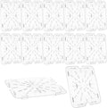 12-Pack Acrylic Food Drain Trays Clear Plastic Drain Shelf for 1/2 Size Food Pans Countertop Mount Dishware