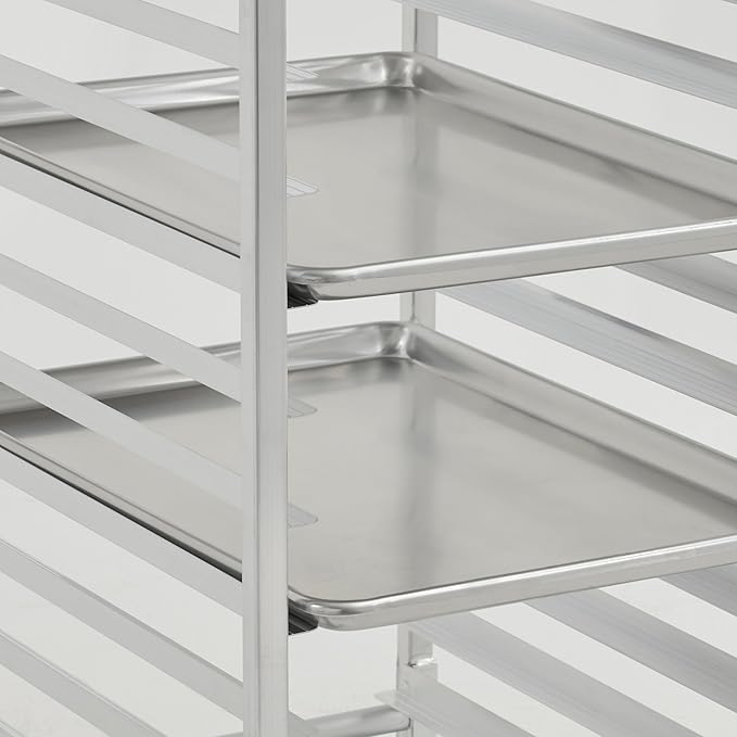 Commercial Knocked Down 20-Tier Aluminum End Load NSF Bun/Sheet Pan Rack | Bakeries Caterers Kitchens Restaurants | (#32L-035)