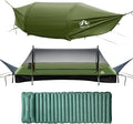 Night Cat Flat Lay Hammock Tent with Mosquito Net Waterproof Rainfly for 1 Person Backpacking Hiking Camping Lightweight 330LBS 87x28x19in