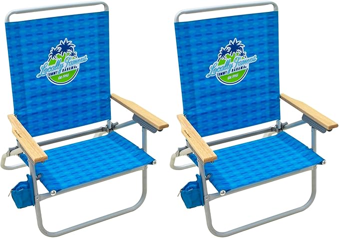 Tommy Bahama 4-Position Easy in-Easy Out Folding Beach Chair