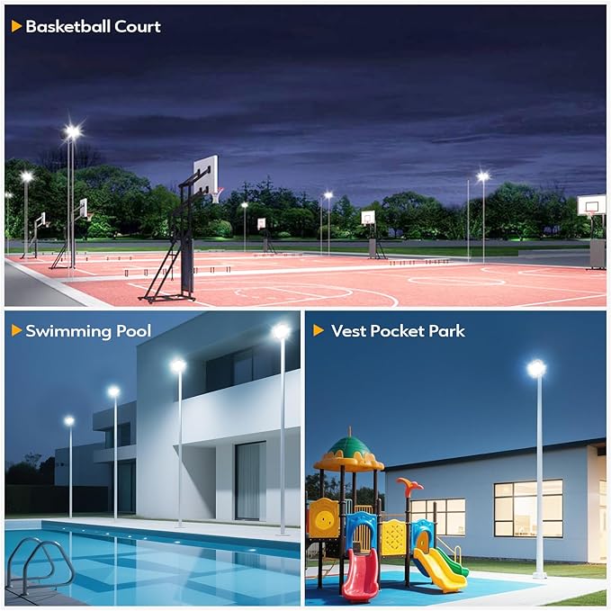 2 Pack LED Flood Lights Outdoor 200W 20000LM Super Bright Floodlight Outside Work Light with 5.9FT Plug IP65 Waterproof 6000K Outdoor LED Flood Light for Garage Yard Lawn Garden