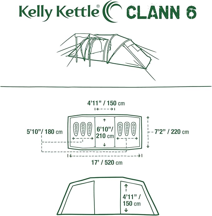 Waterproof Tents for Camping Lightweight for Hiking Backpacking Trekking by Kelly Kettle