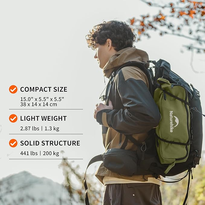 Naturehike YL01 Snap Camping Chair 1 Second Setup Frame 441lb Capacity Camp Chair Portable &amp Lightweight Backpacking Chair