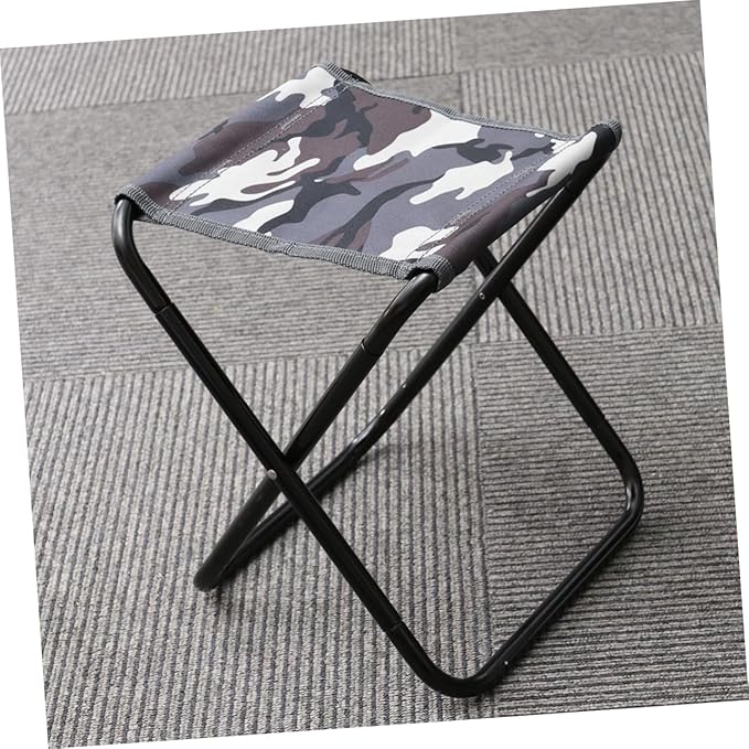 STOBAZA Aluminum Alloy Collapsible Camping Stool for Portable Beach Fishing BBQ Light Weight Easy to Carry
