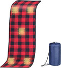 tuphen Heated Sleeping Bag Pad - 3 Adjustable Temperature Levels with 5 Heating Zones Electric Sleeping Bag Liner Heater for Cold Weather Camping Backpacking or Hiking Multi USB Power Supported