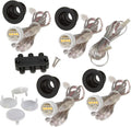DEKOR LED Recessed Stair Lights Step Lighting for Indoor Outdoor Use (Oil Rubbed Bronze Add-On 4 Pack)