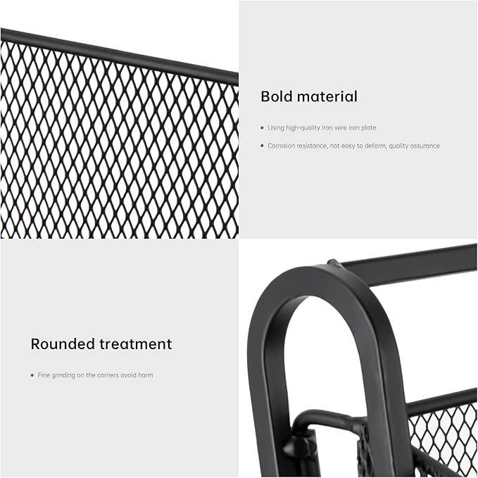 4 Tier Snack Organizer Candy Display Rack for Countertop Snack Display for Counter Portable Chip Rack Metal Snack Shelf for Retail Stores Kitchen Office (Black)