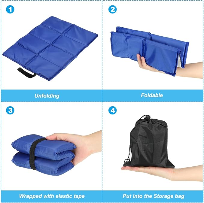 PATIKIL Foldable Hiking Seat Pad Cushion Sitting Pads Foam Mat Ultralight Waterproof for Outdoor Camping Picnic Stadium
