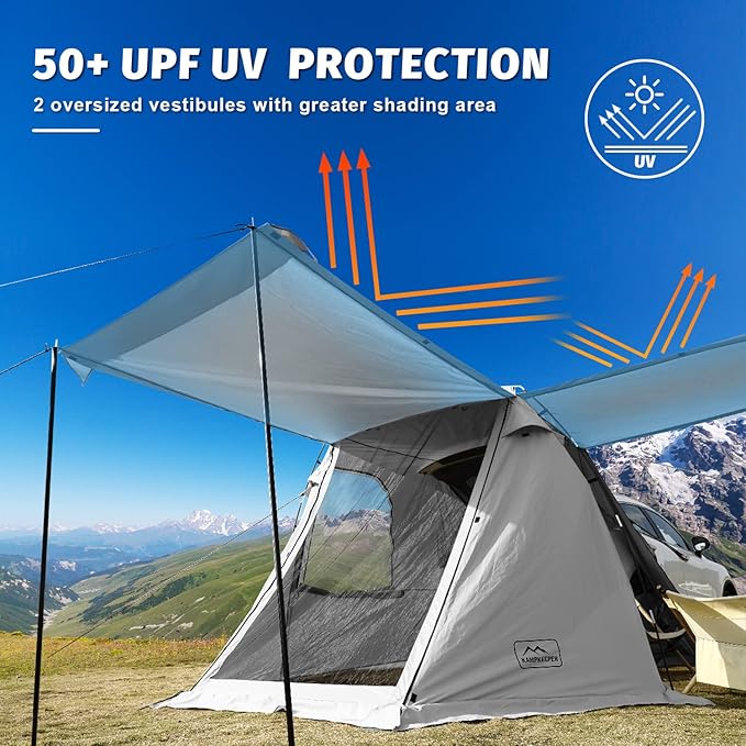 KAMPKEEPER SUV Car Tent Tailgate Shade Awning Tent for Camping Vehicle Camping Tents Outdoor Travel