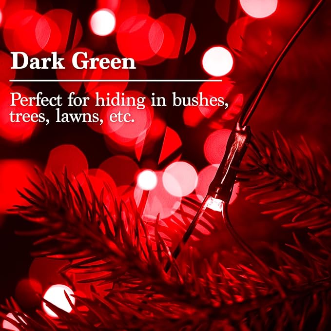 JMEXSUSS 360 LED Red Net Lights Outdoor Connectable 12ft x 5ft Christmas Net Lights Plug in with Remote 8 Modes Waterproof Red Mesh Light for Bushes Christmas Halloween Decorations