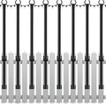 8 Pack String Light Poles5 Ft Light Poles for Outside String LightsOutdoor Lights Pole with ForkMetal Poles Stand for Patio Deck Backyard (5FT 8 Pack)