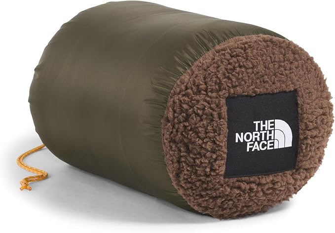 THE NORTH FACE Wawona Fuzzy Blanket - Dual Sided &amp Packable Design Ultra Soft Fleece Lining &amp Water Repellent Outer New Taupe Green/Smokey Brown One Size