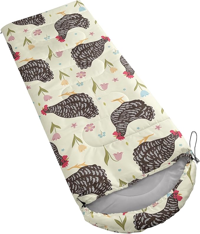 Axolotl Cartoon Fox Sleeping Bag3 Season Warm and Cool Weather Kawaii Fox Flowers Sleeping Bags for Kids Boys TeensWaterproof Lightweight Sleeping Bags for TravelingOutdoors Camping EquipmentRed