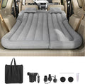 Suv Air Mattress Car Mattress Truck Bed Mattress Car Camping Mattress with 6 Separate Chambers Inflatable Car Bed with 2 Pillows &amp Electric Pump Thickened and Double-Sided Flocking (Grey)