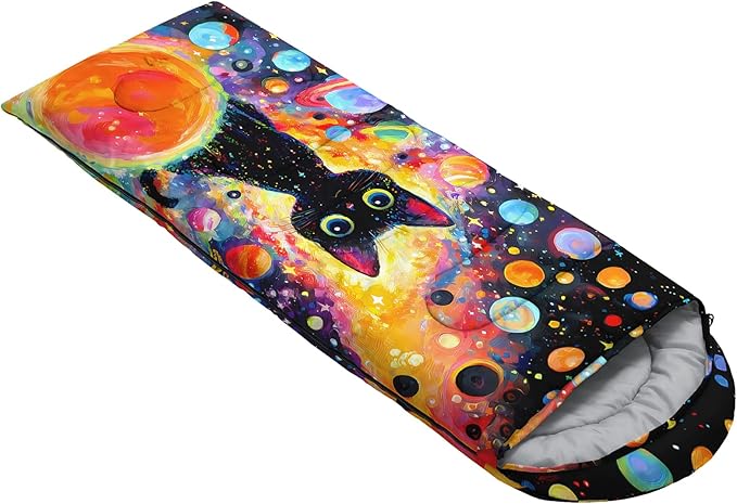 QOOMO Camping Sleeping Bags3 Season Warm &amp Cool WeatherLightweightWaterproof Sleeping Bags for Adults &amp KidsTravelingand OutdoorsCamping Gear Equipment