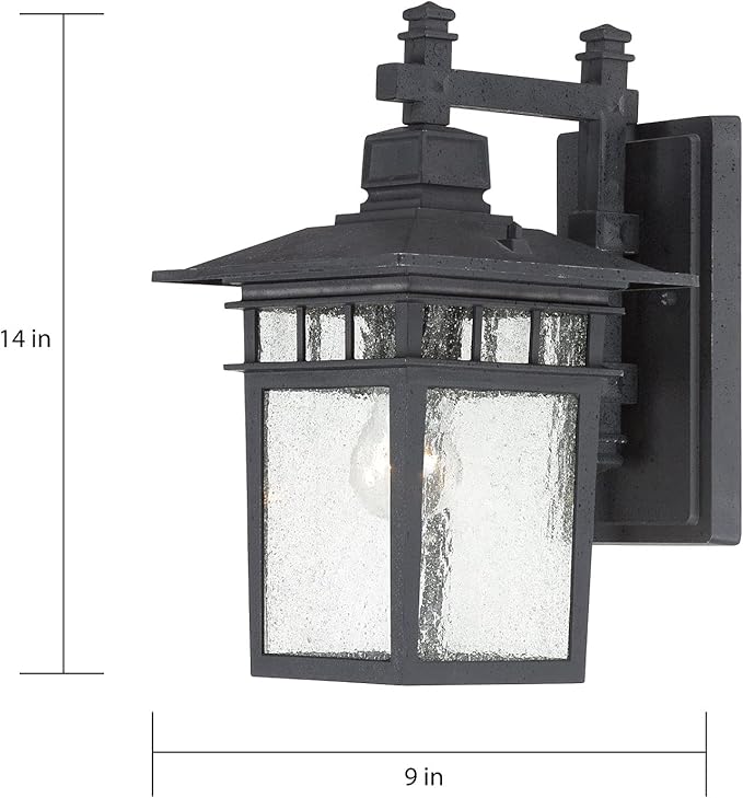 Nuvo 60/4959 One Light Outdoor Wall Mount 14 Black