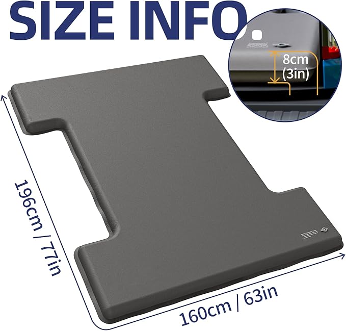 Truck Bed Mattress for 6.5-6.8Ft Self-Inflating Mat Full-Size Short Trucks Bed for Outdoor Camping Pickup Tent Accessories 12V Air Pump Carry Bag for Silverado RAM F Series Sierra Titan